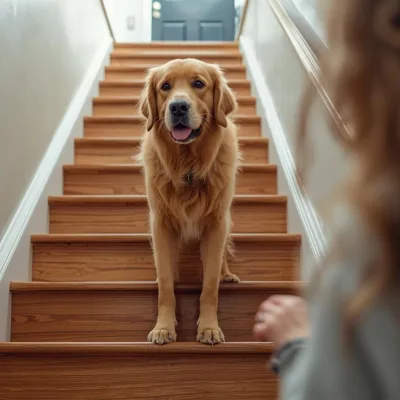 How to Teach Your Dog to Walk Up and Down Stairs Safely
