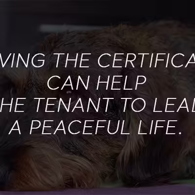 Housing Rights for Emotional Support Animal