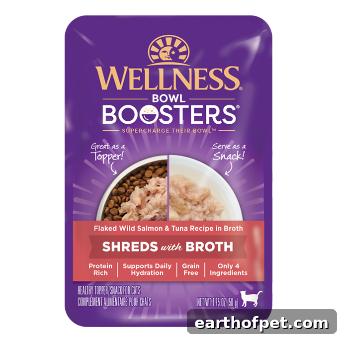 Wellness Bowl Boosters Shreds with Broth