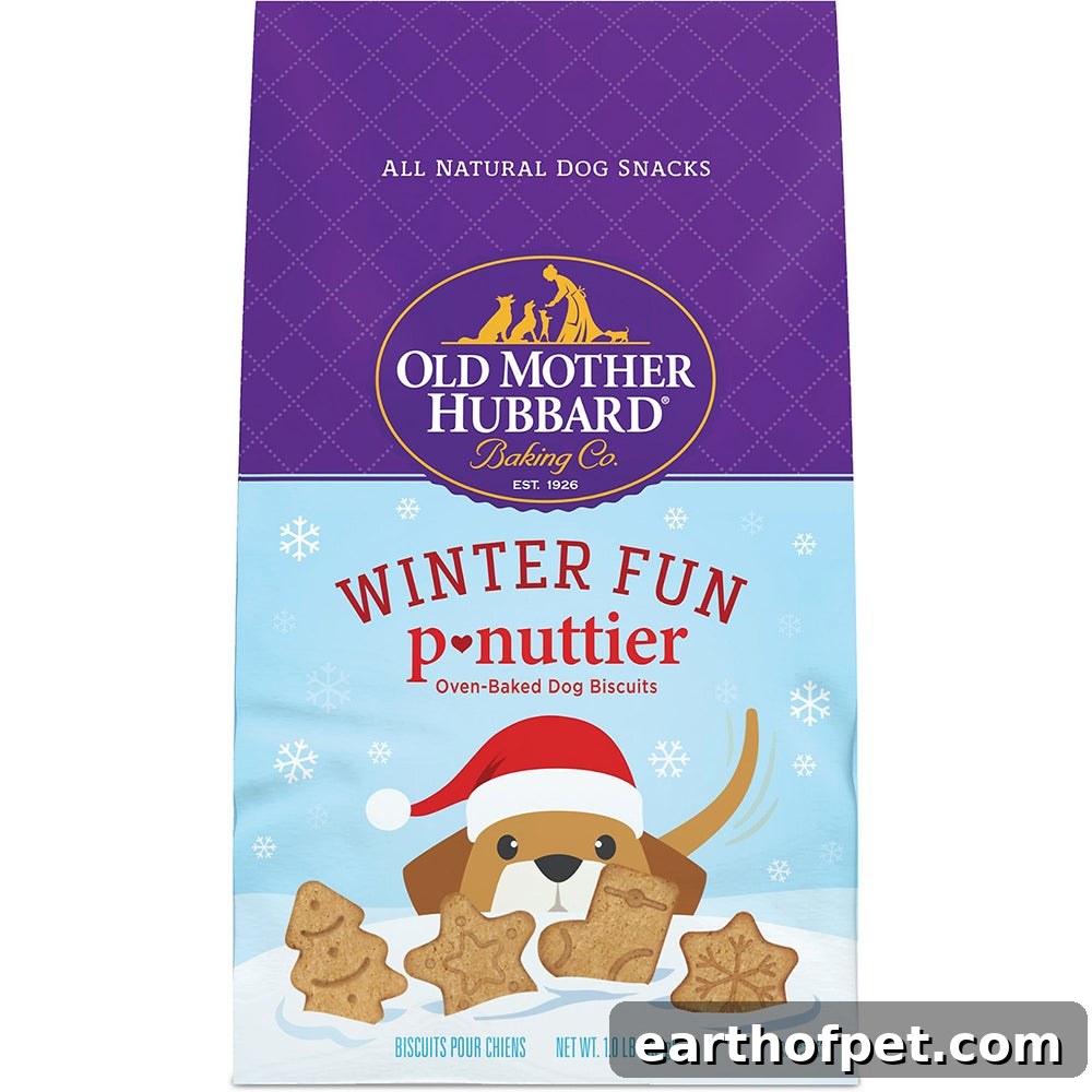 Old Mother Hubbard Winter Fun P-Nuttier Biscuits Baked Dog Treats