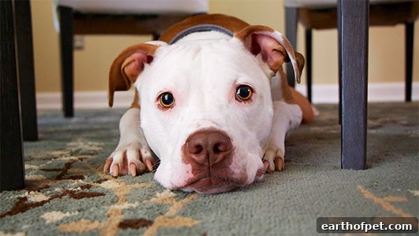 pit bull dog portrait